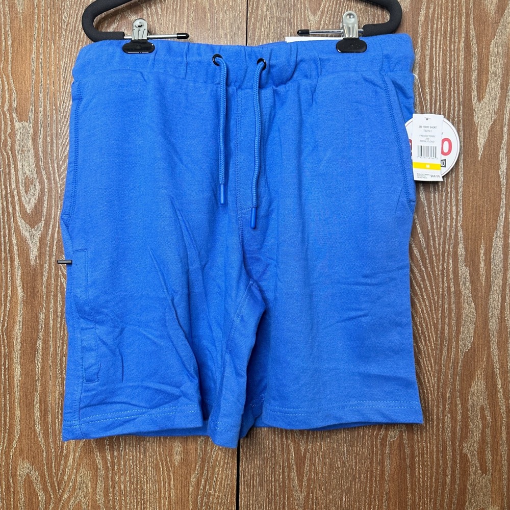 Surf & Swim Co 360 Terry Short Royal Cloud Blue French Terry Mens Size M TS270-1
